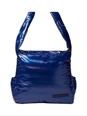 TAHARI Navy Hobo Bardot Shoulder Bag Iridescent  $89 MSRP NWT
